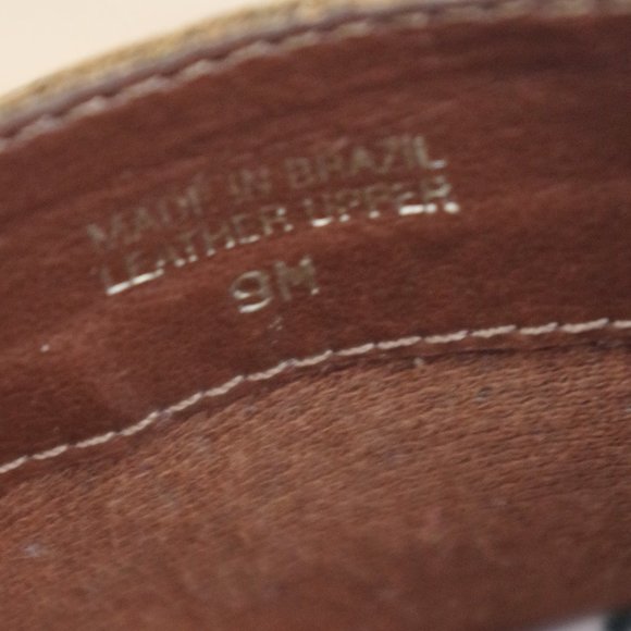 Mia Brown Leather Mule Heel Clog Size 9M - Picture 2 of 9